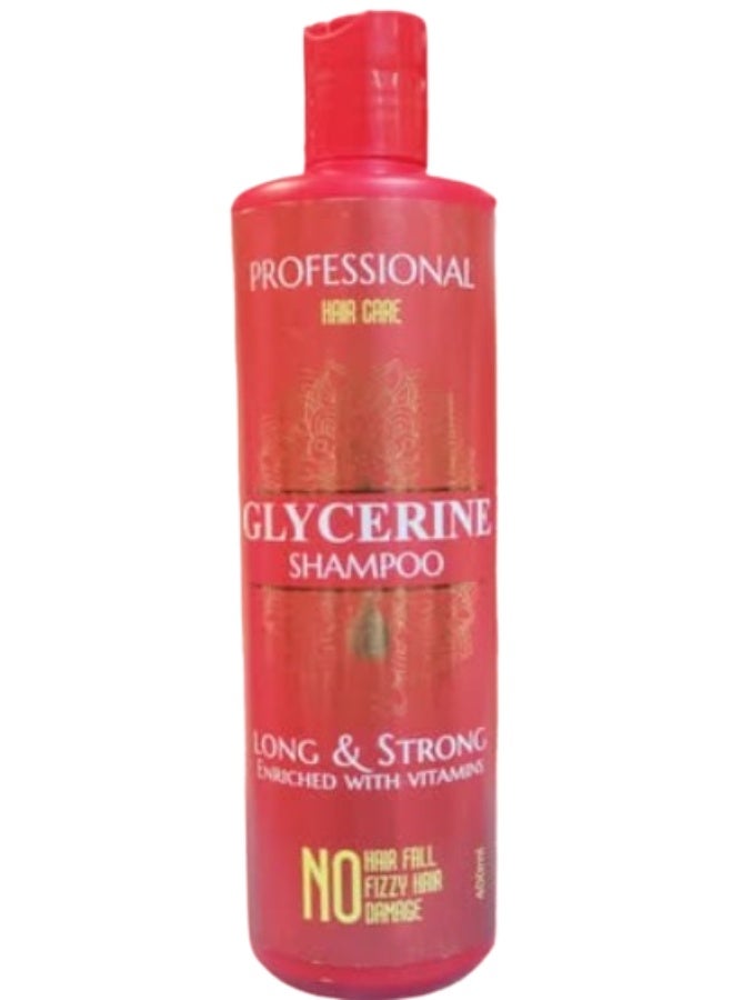 شامبو الجلسرين للعناية بالشعر، طويل وقوي، غني بالفيتامينات